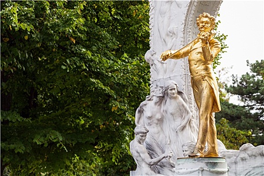 铜像,约翰施特劳斯,维也纳
