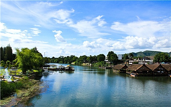 漂亮,河,北碧府,省,泰国