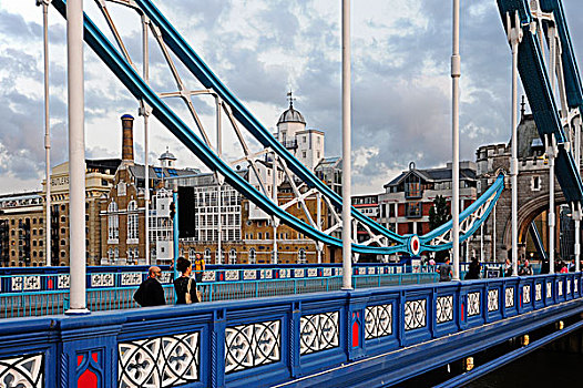 塔桥,背影,锚,酿酒厂,伦敦南岸,伦敦,英格兰,英国,欧洲