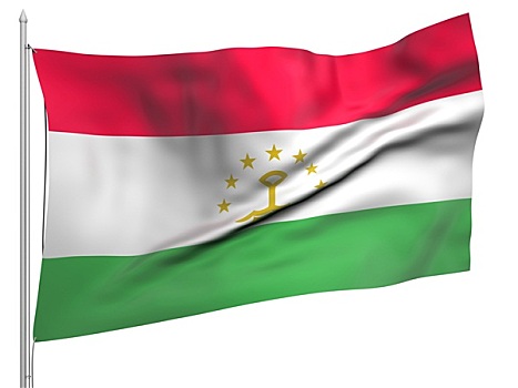 飞,旗帜,塔吉克斯坦,国家