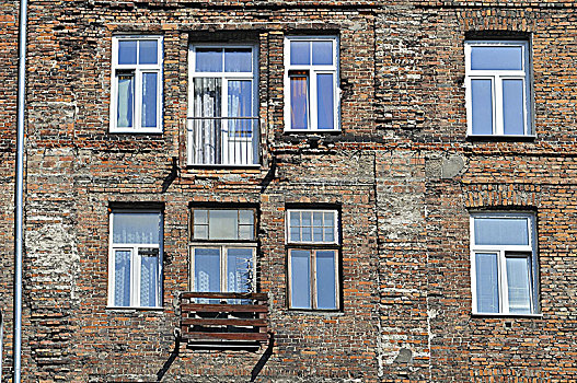 老建筑,地区,华沙,波兰