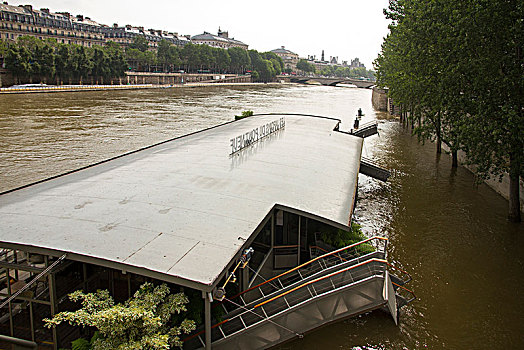 法国,巴黎,塞纳河,洪水,六月
