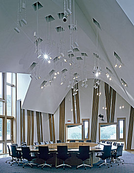 苏格兰议会,爱丁堡,苏格兰,房间,顶端,写字楼