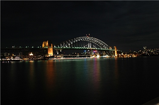 海港大桥,夜晚