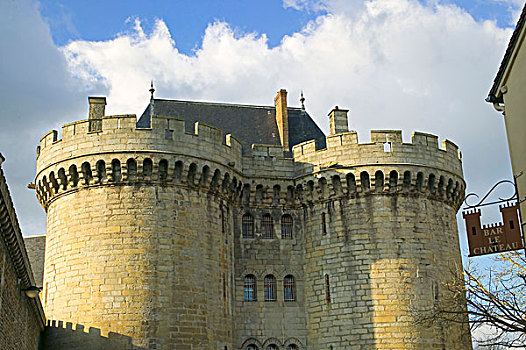 城堡,建造,14世纪,诺曼底,法国