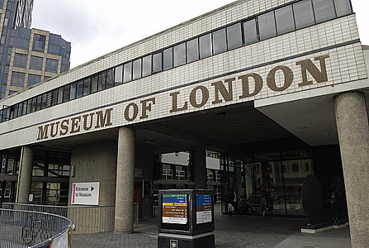 英格兰,伦敦,墙壁,入口,伦敦博物馆,一个,城市,历史,博物馆,收集,遮盖,史前