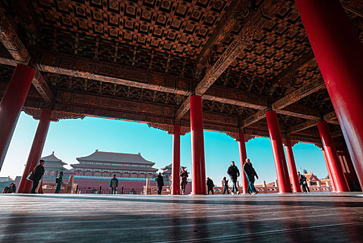 中国北京故宫博物院建筑风光
