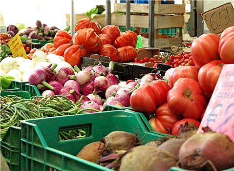新鲜,蔬菜,市场
