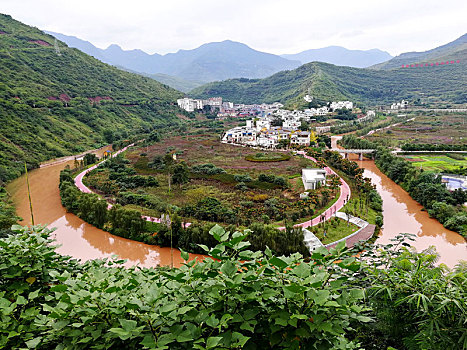 贵州省遵义市习水县土城镇华润希望小镇田园风光