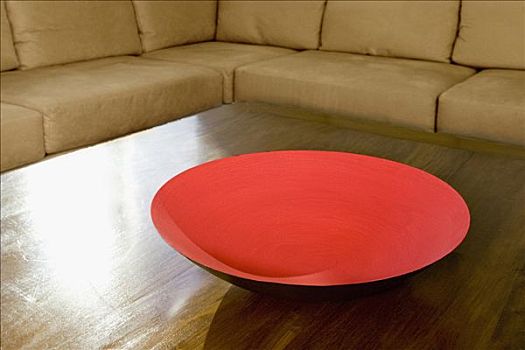 红色,涂绘,碗,桌子