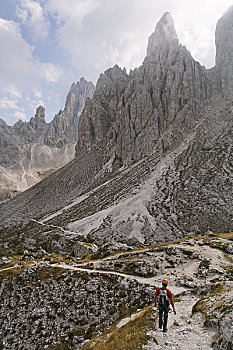 攀岩者,多洛迈特山,意大利