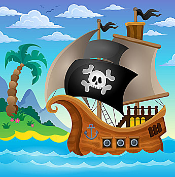 海盗船,主题,图像