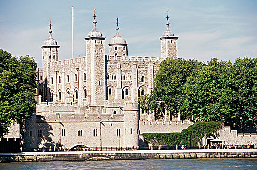 城堡,水岸,伦敦塔,伦敦,英格兰