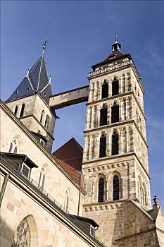 双塔,教堂,埃斯林根,巴登符腾堡,德国