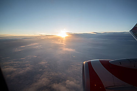 高空飞行,空中美景