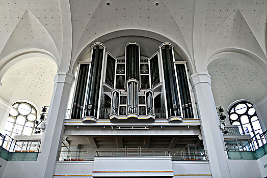 大,琴乐器,教堂,城市,杜塞尔多夫,北莱茵威斯特伐利亚,德国