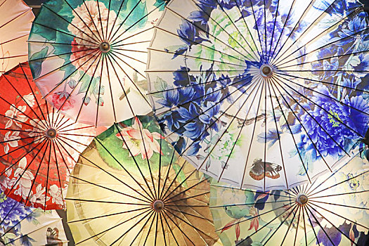 中国传统工艺伞背景素材