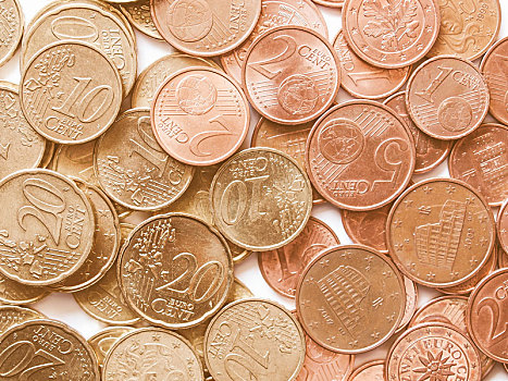 欧元硬币,旧式