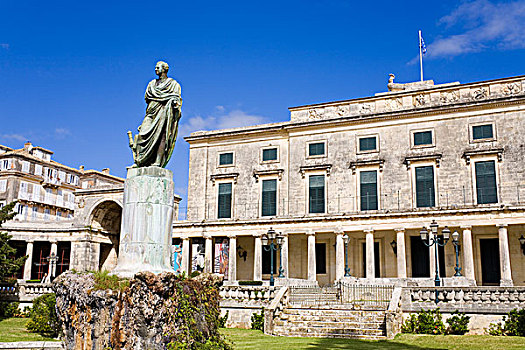 雕塑,正面,博物馆,亚洲艺术,爱奥尼亚群岛,希腊