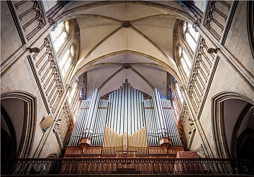 琴乐器,拱形,天主教,教堂