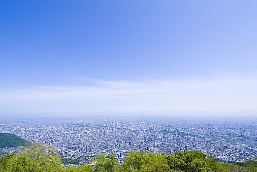 札幌,城镇风光,山