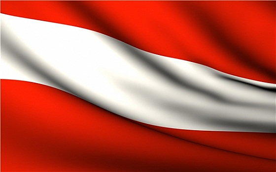 飞,旗帜,奥地利,国家,收集