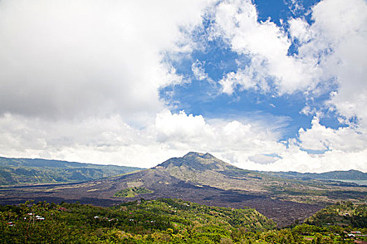 巴图尔,火山,巴厘岛,印度尼西亚