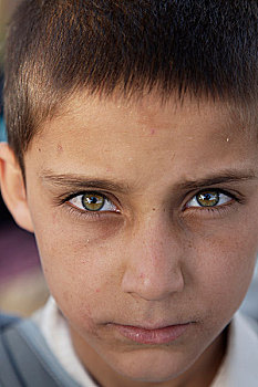 阿富汗,男孩,赫拉特,六月,2007年