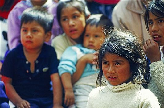 孩子,巴兹瓜罗,米却阿肯州,墨西哥,北美