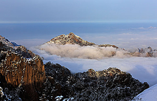 雪后黄山风光