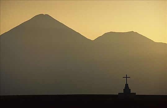 智利,阿塔卡马沙漠,火山,高