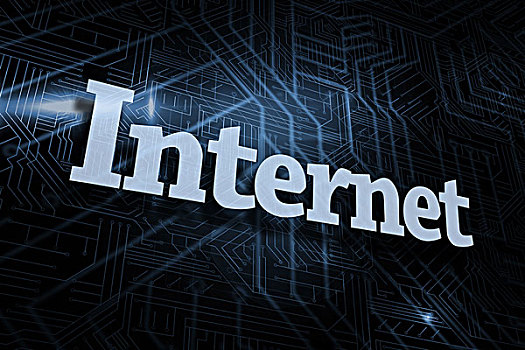 互联网,未来,黑色,蓝色背景