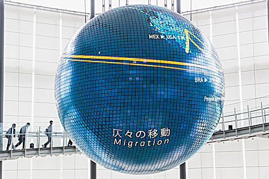 日本,本州,东京,台场,国家博物馆,出现,科学,创新,巨大,地球