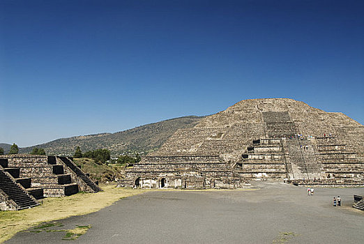 墨西哥,考古,特奥蒂瓦坎,金字塔,月亮