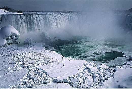 尼亚加拉瀑布,冬天,安大略省,加拿大
