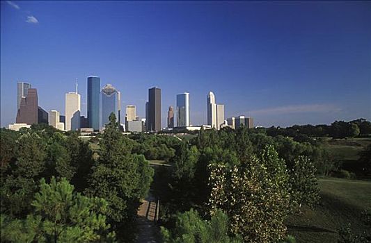 摩天大楼,城市,德克萨斯,美国