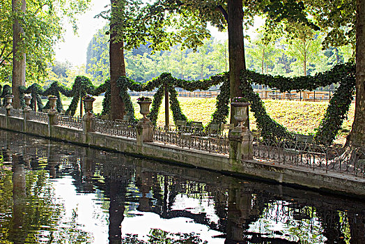 法国,巴黎,卢森堡花园,喷泉