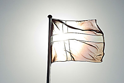 旗帜,丹麦,太阳