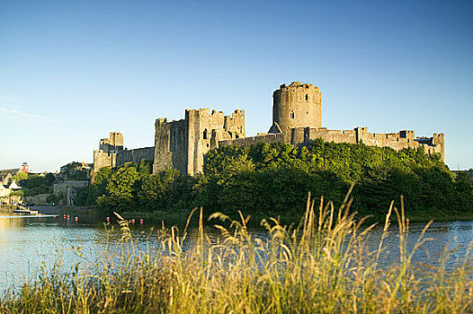 威尔士,彭布鲁克郡,城堡,第一,一个,印象深刻,南威尔士