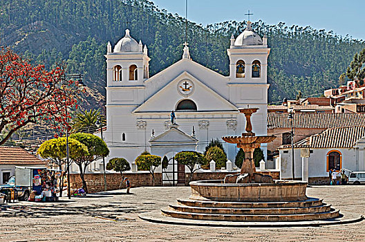 寺院,广场,苏克雷,玻利维亚