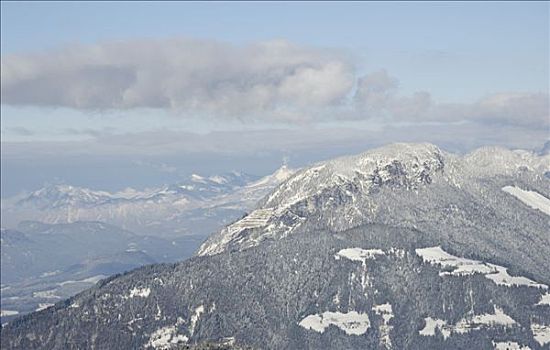 积雪,山峦,阿尔卑斯山,奥地利
