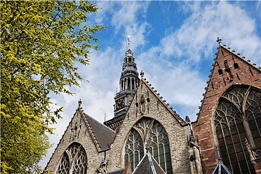 老,教堂,阿姆斯特丹