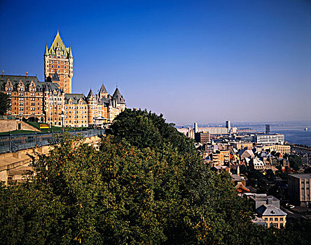 加拿大,魁北克,魁北克城,夫隆特纳克城堡,酒店,大幅,尺寸