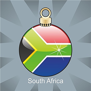 南非,旗帜,圣诞节