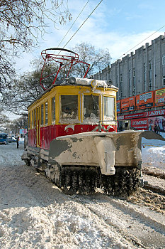 有轨电车,敖德萨,乌克兰,欧洲