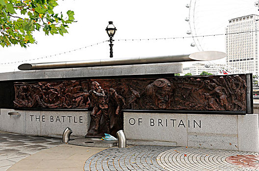 战斗,英国,纪念建筑,挨着,河,泰晤士河,伦敦,英格兰,欧洲