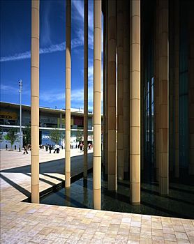 萨拉戈萨,2008年,角,特写,展示,柱子,西班牙,亭子