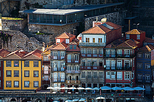 葡萄牙,波尔图,彩色,建筑
