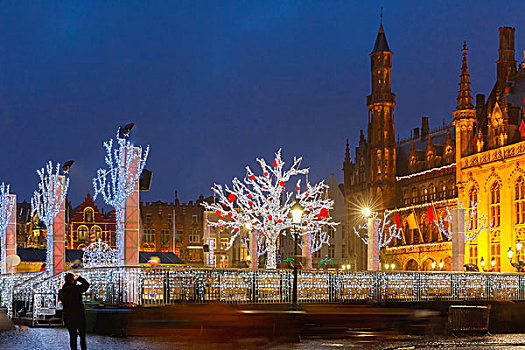 圣诞市场,地点,布鲁日,比利时