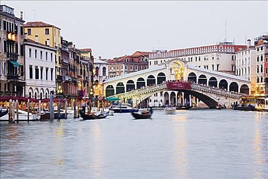 里亚尔托桥,大运河,威尼斯,威尼托,意大利